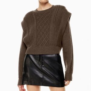 Babaton Seek Sweater Brown Size XXS Aritzia #83909